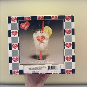 I Love Lucy 16oz Glasses Set *Brand New*